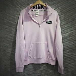 Victoria’s Secret Pink Quarter Zip Sweater Large
